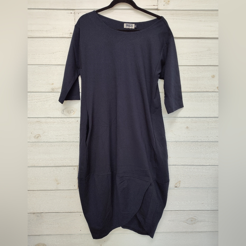 Italicise midnight blue dress one size
